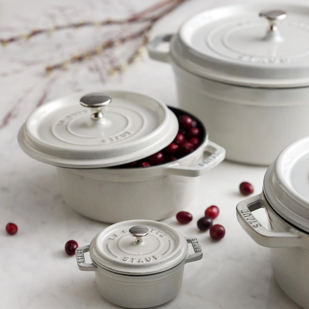 Staub La Cocotte Cocotte 24 cm / 3,7 l, Rond, White truffle - La Cocotte - Staub