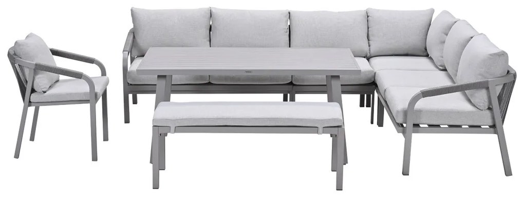 Garden Impressions Tarera lounge dining set 7-delig - taupe