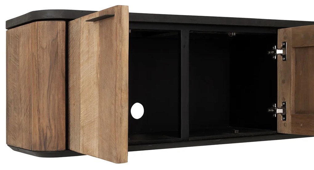 DTP Home Soho Hangend Tv-meubel Teak En Mortex 230 Cm - 230x40x42cm.