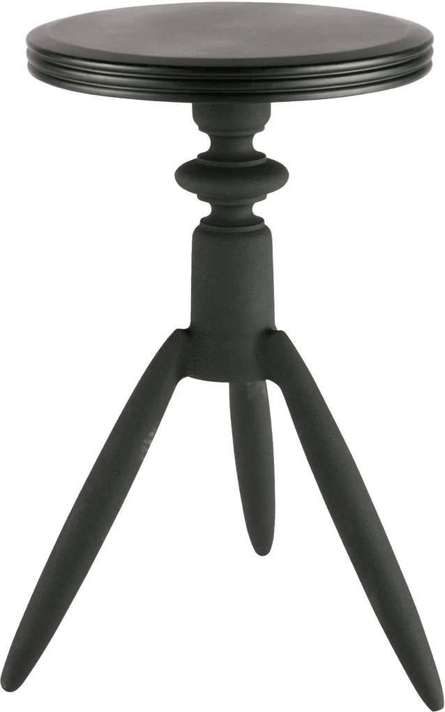 BePureHome | Kruk Rocket hoogte 53.5 cm x breedte 32.5 cm x diepte 32.5 cm zwart krukken aluminium, ijzer poefs & krukken | NADUVI outlet