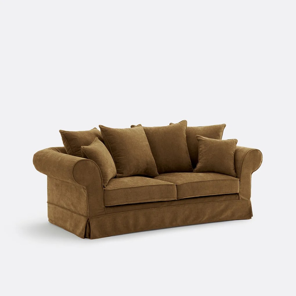 2- of 3-zits rechte bank van gemêleerd polyester, ADELIA