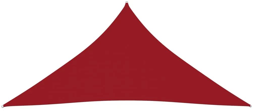 vidaXL Zonnescherm driehoekig 4,5x4,5x4,5 m oxford stof rood