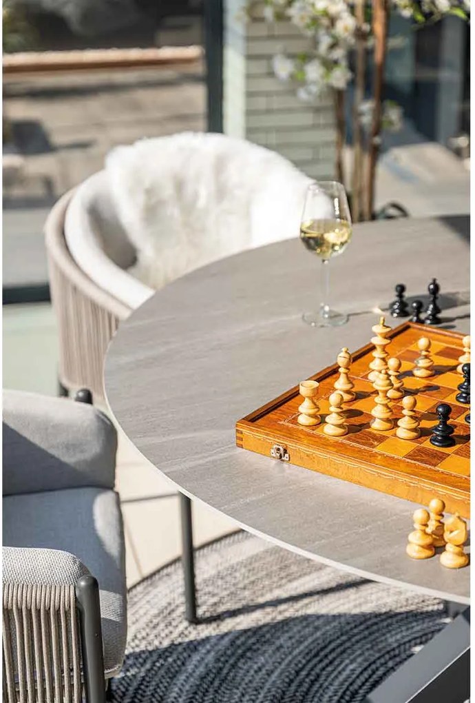 Garden Impressions Duuk tuintafel rond 150 cm - Napoli sand