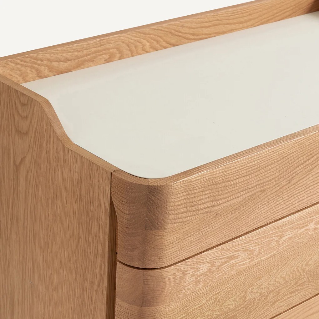 Ladekast in massief eik, Junius design E. Gallina