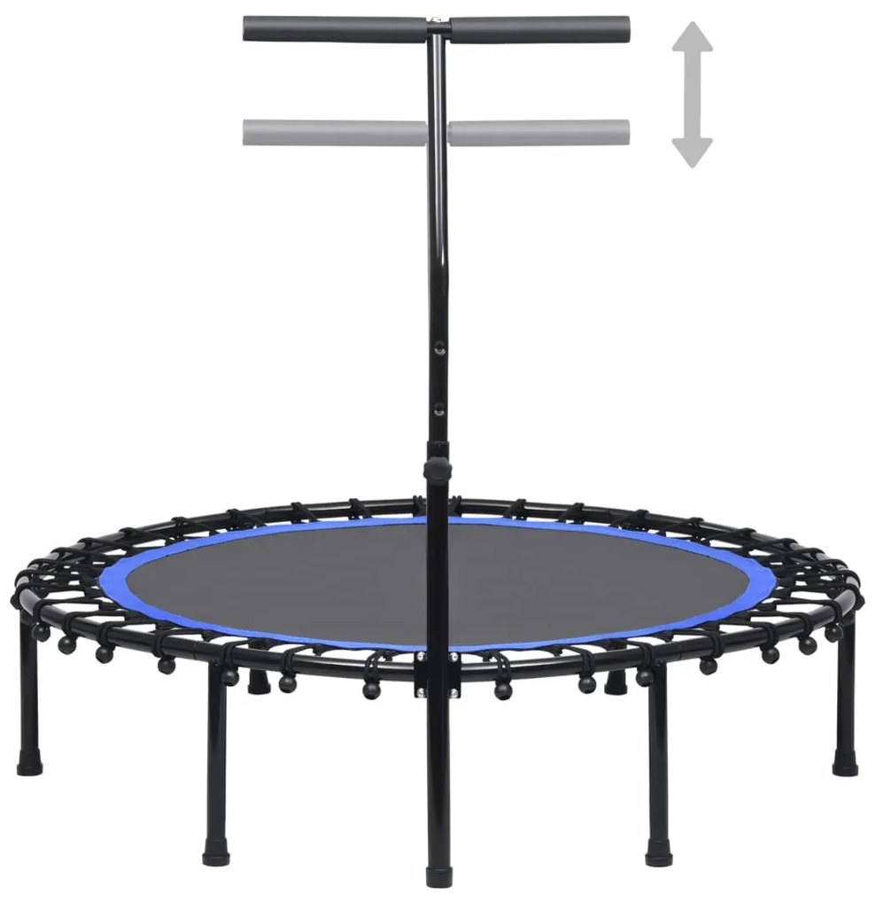 vidaXL Fitnesstrampoline met handgreep 122 cm
