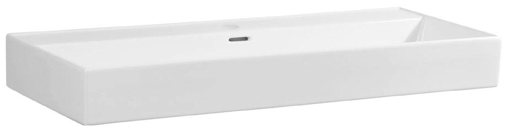 Sanituba Legend wastafel 100cm keramiek Wit met 1 kraangat