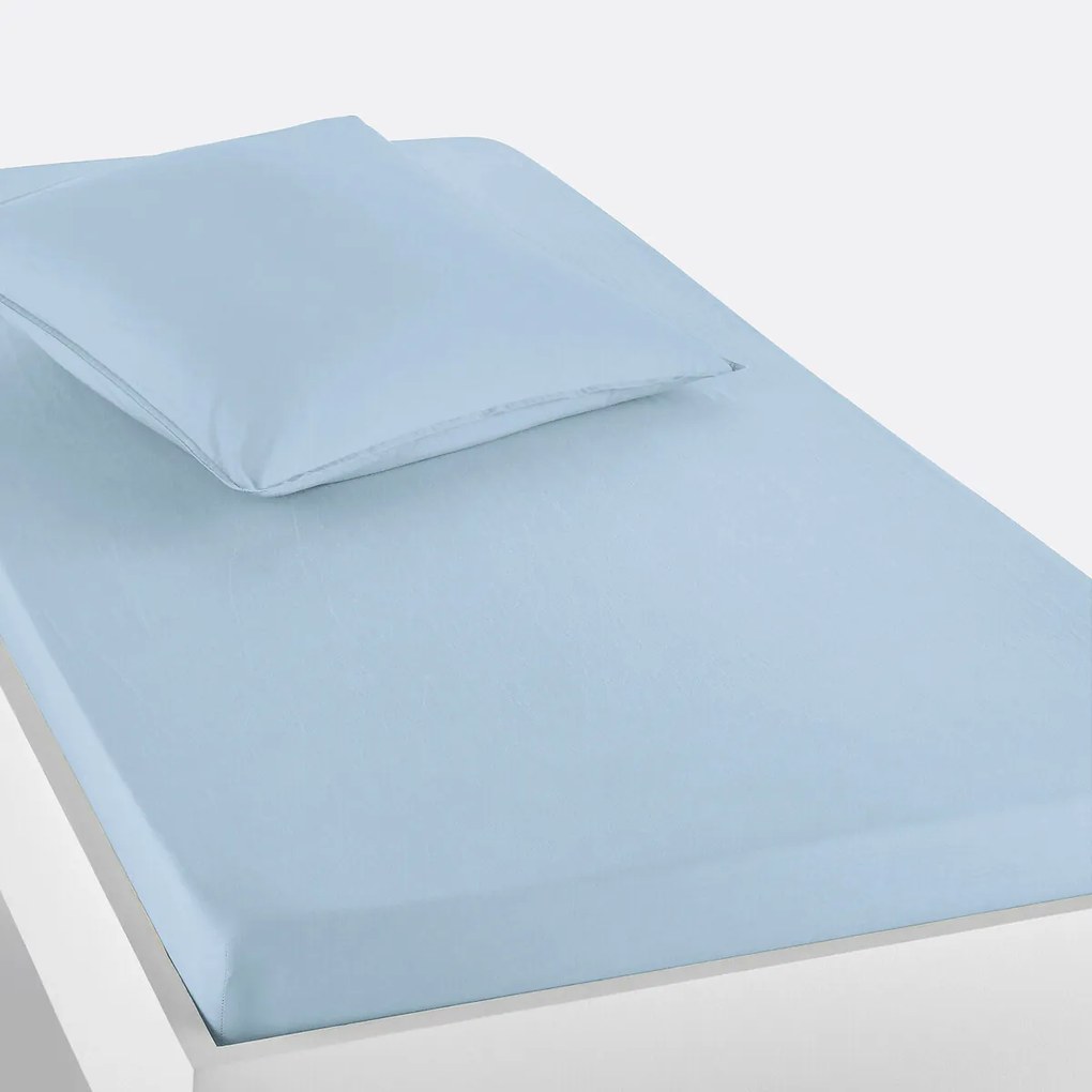 Effen hoeslaken in gewassen katoen, Scenario