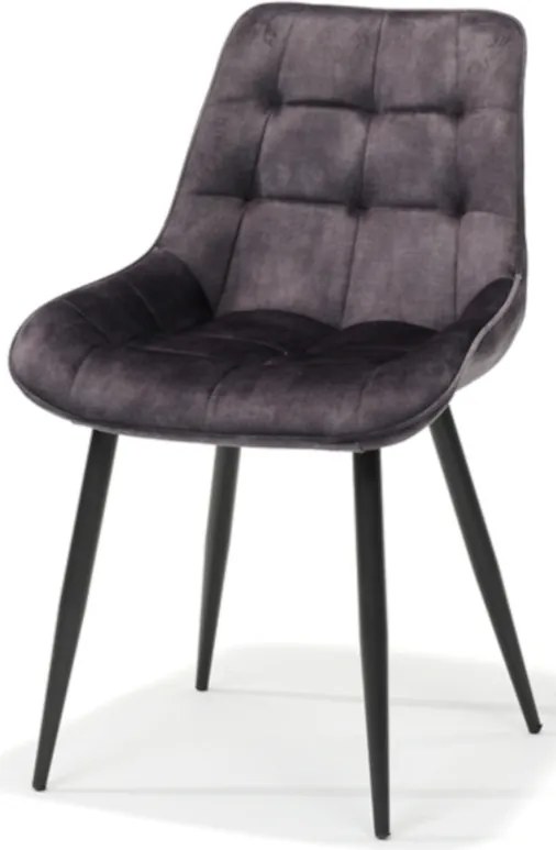 Eetkamerstoel - Loena - stof Adore Antraciet