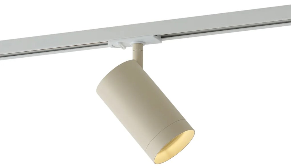 Moderne spot beige voor railsysteem 1-fase GU10 70mm - Iconic Jeana Luxe