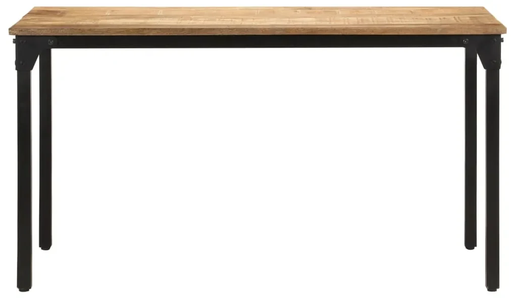 vidaXL Eettafel 140x70x76 cm ruw mangohout