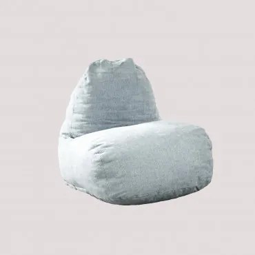 Poef met rugleuning Quim Kids Blauwe Nevel - Sklum