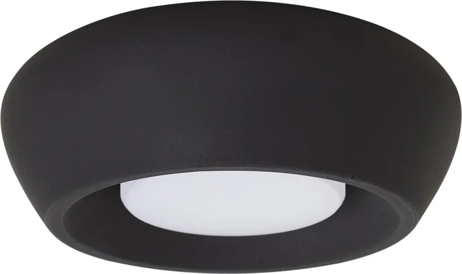 Moderne plafondlamp zwart rond - Concerto