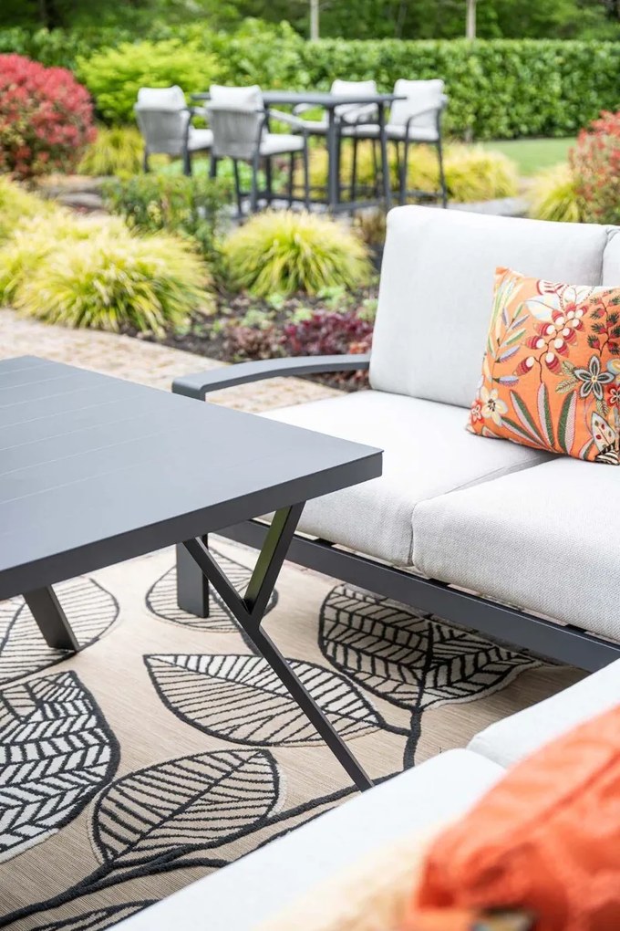 Garden Impressions Camilo lounge dining set 6-delig rechts - donker grijs