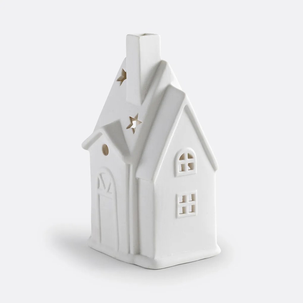 Kaarshouder huis, in keramiek, Caspar