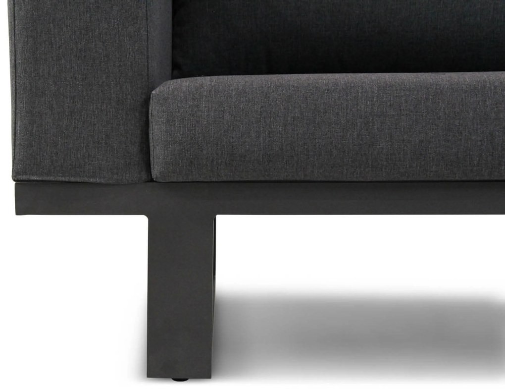 Hoek loungeset 5 personen Aluminium/Outdoor textiel/Aluminium/teak Grijs  Lifestyle Garden Furniture Club