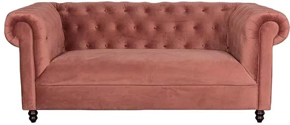 Bank Sofa Chester velvet roze