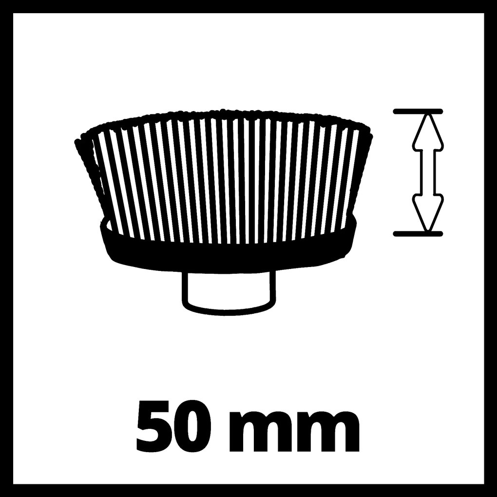 Einhell SOFT Borstel 120/50 - 1 stuk - 120 mm - Dikte: 50 mm - Geschikt voor Picobella 18/90 Li Solo