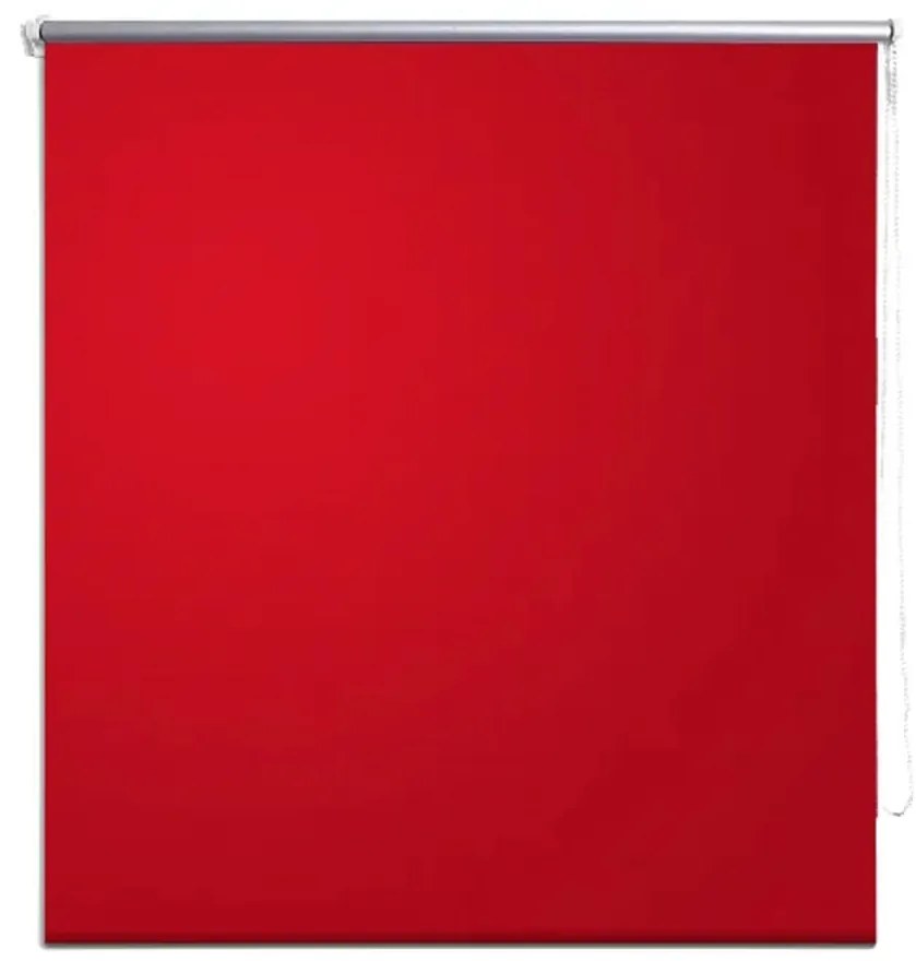 vidaXL Rolgordijn verduisterend 60 x 120 cm rood