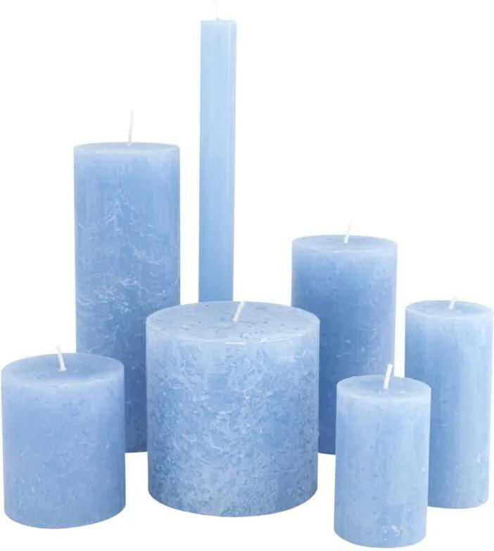 Rustieke Kaarsen Blauw (blauw)