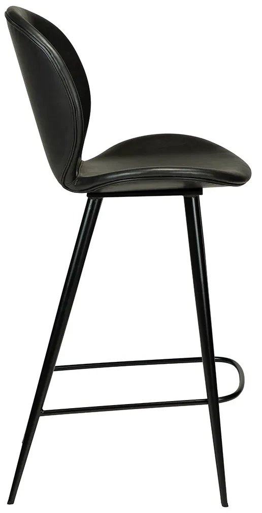 Dan-Form Cloud Lage Design Barkruk Zwart Kunstleer