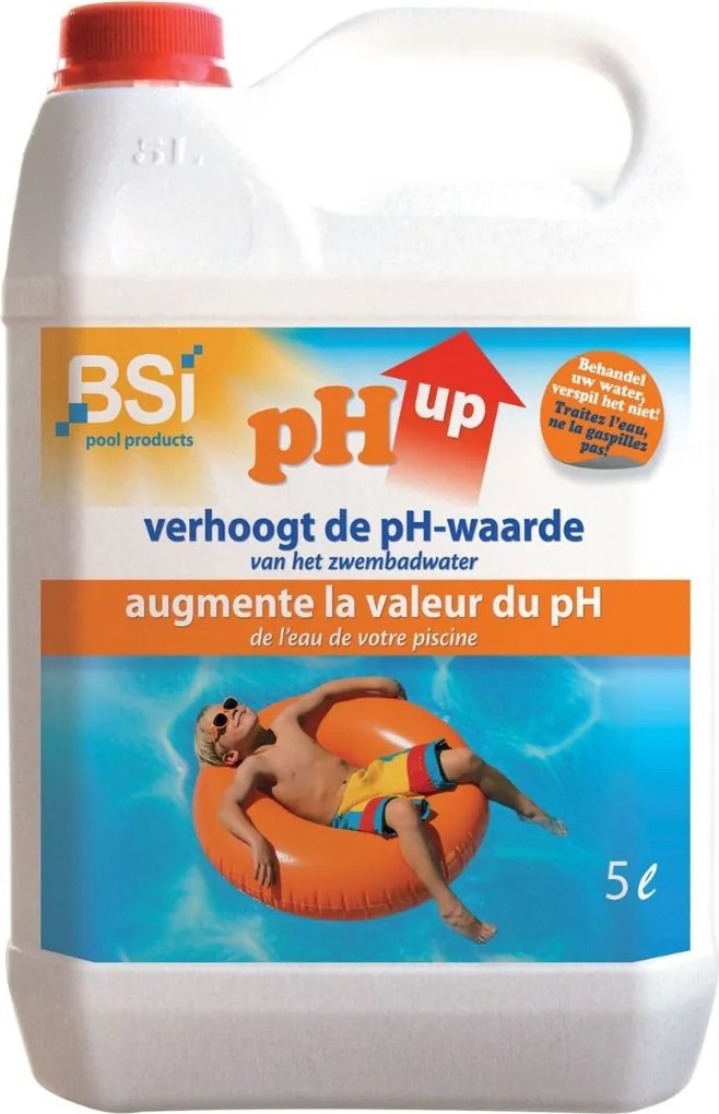BSI pH Up liquid 5L - verhoogt de pH-waarde van je zwembad of spa