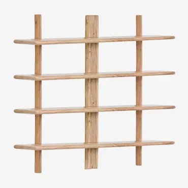 Erisu Wandrek ↔︎120 Cm Van Acaciahout Rustiek Acaciabruin & ↑115 Cm - Sklum