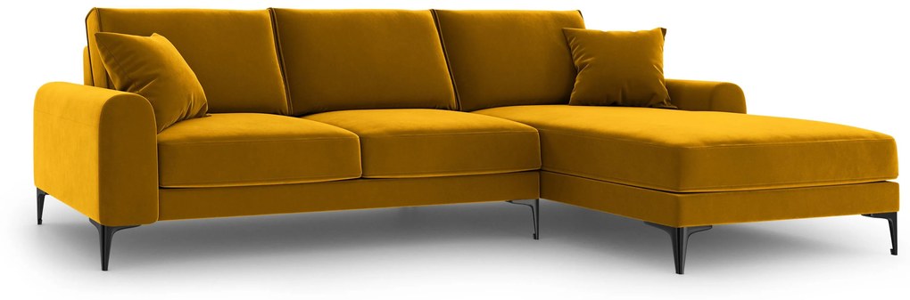 4.5-zitshoekbank Madara rechts velvet | Mazzini Sofas