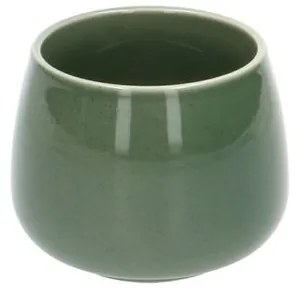 Bloempot'Juul', aardewerk, groen,Ø 9,5 cm