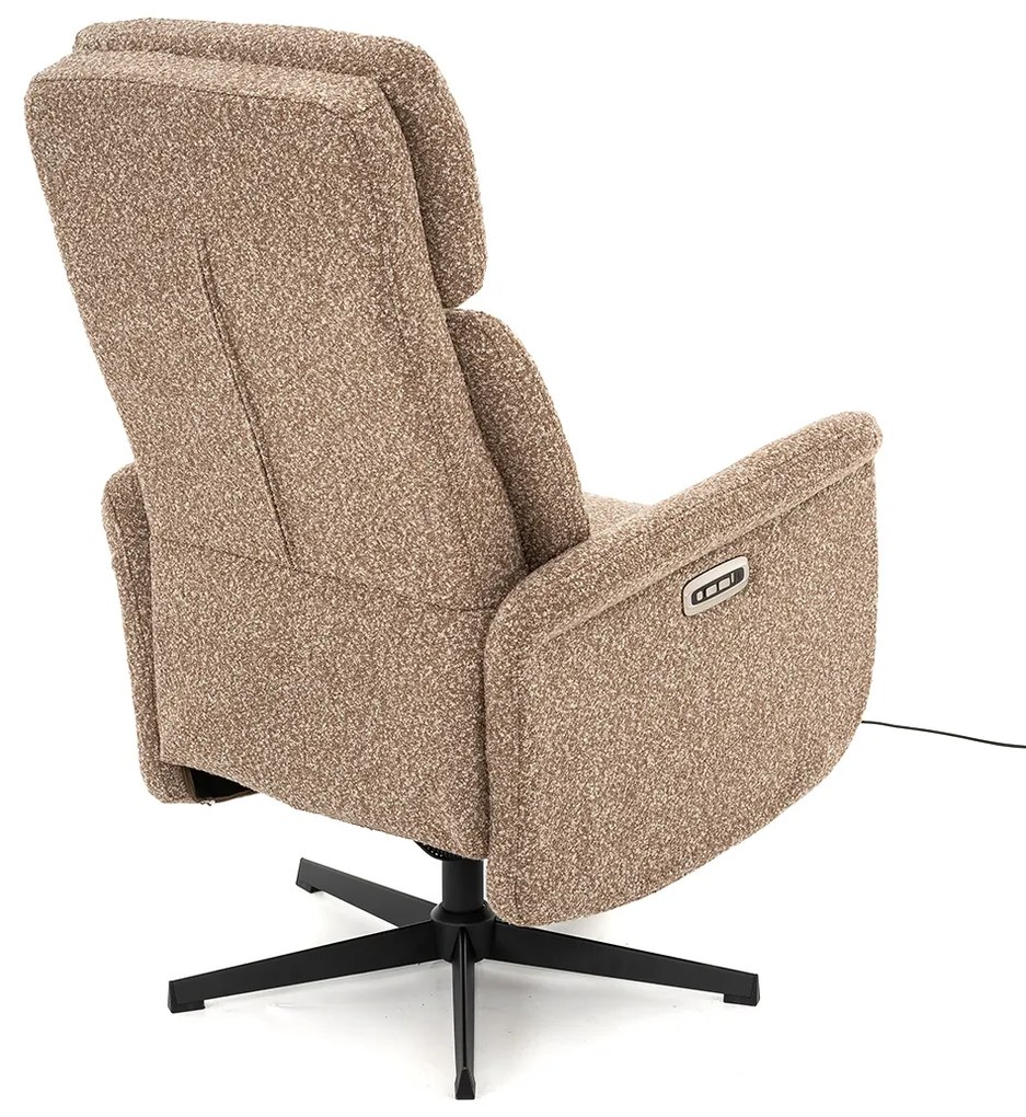 Relaxfauteuil Elektrisch Taupe Stof