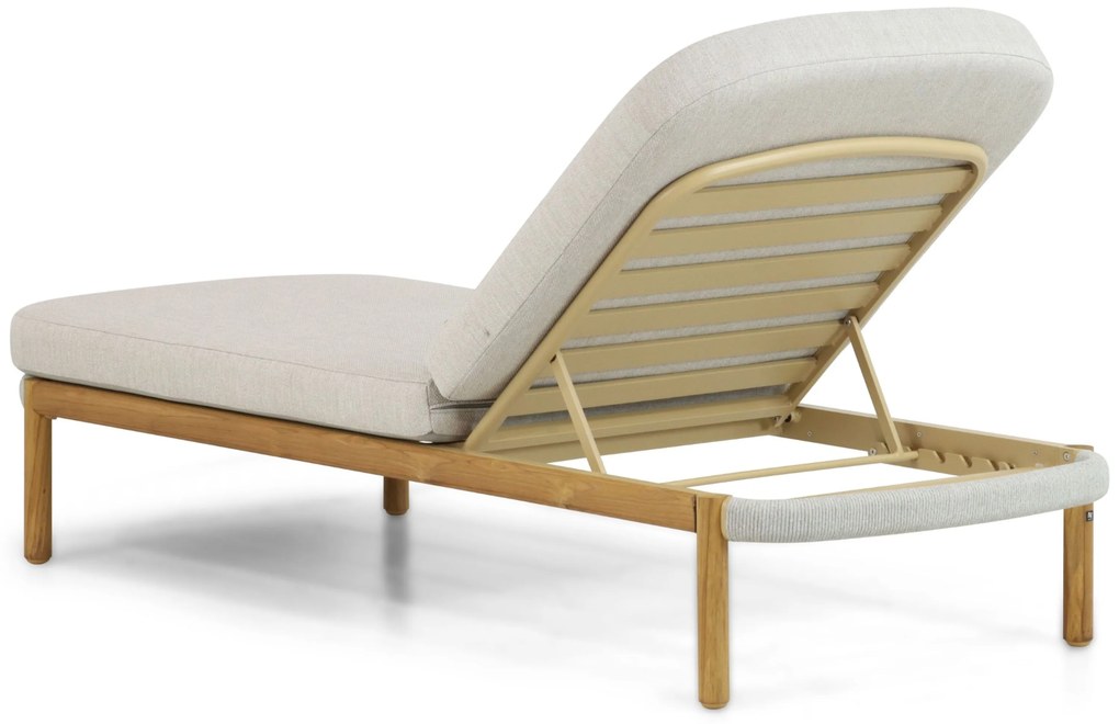Lifestyle Garden Furniture Bloom Ligbed Aluminium/rope Grijs