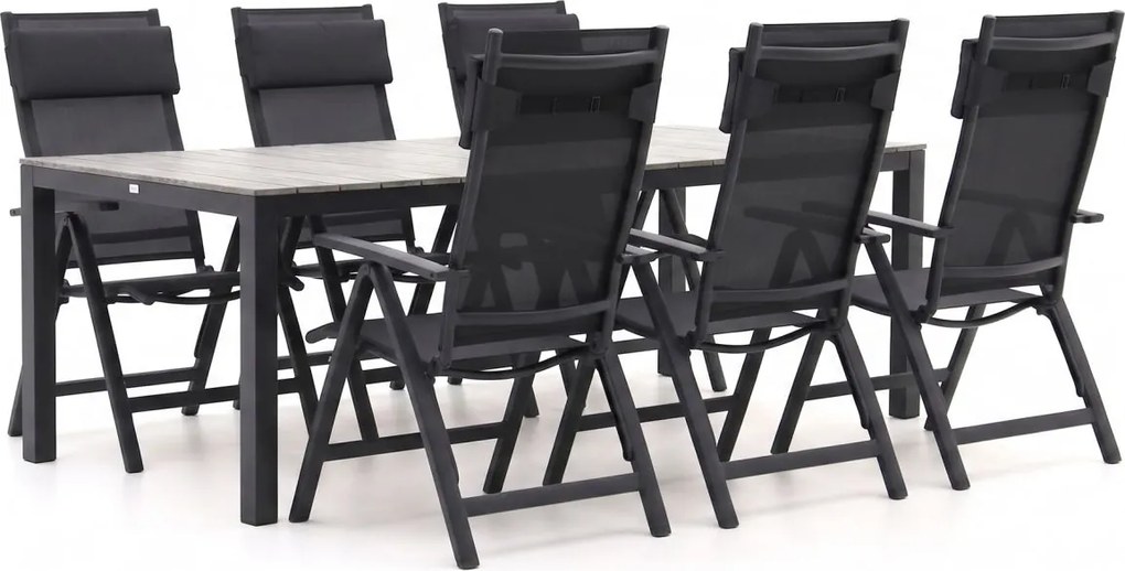 Diningset Bellagio  | 6 personen | Tuinset polywood | 7-delig | Kees Smit Tuinmeubelen