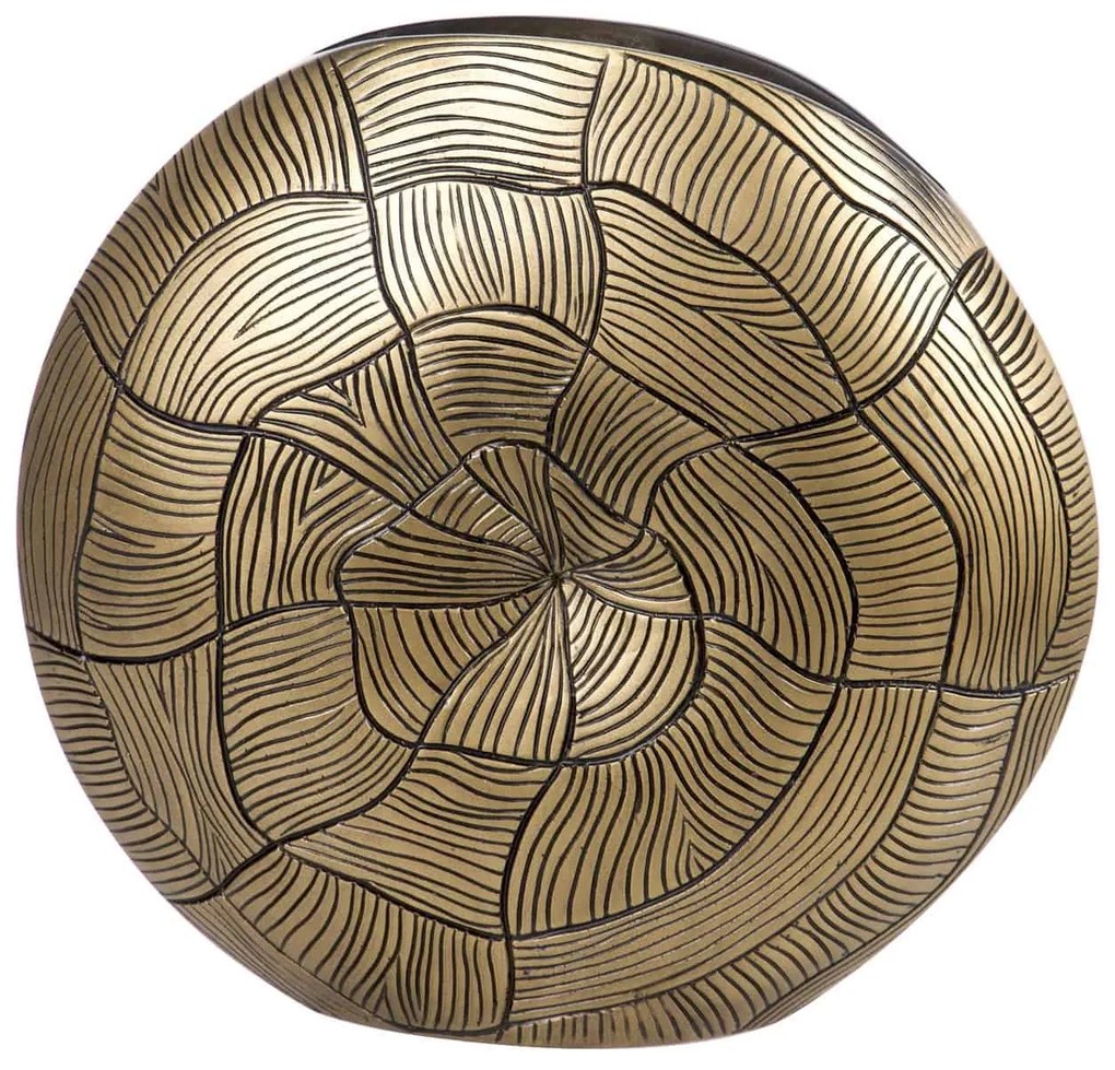Vaas polystone – vaas Turtle, groot – vaas goud