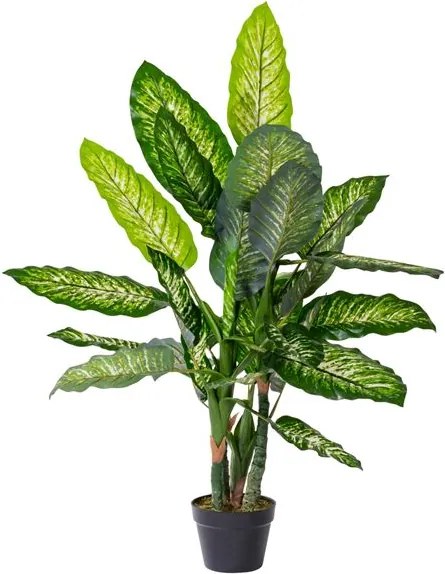 DIEFENBACHIA Kunstplant groen H 120 cm; Ø 18 cm