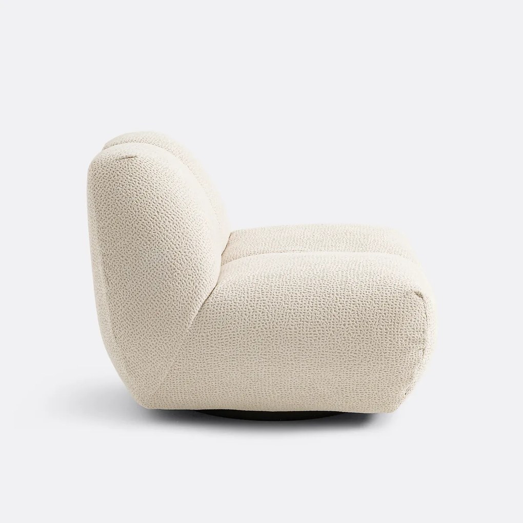 Draaifauteuil, reliëfstof, Nuria