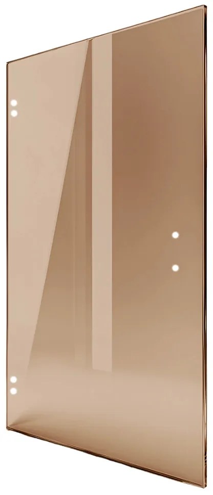Saniclear Modern glazen douchedeur 70x200cm brons glas