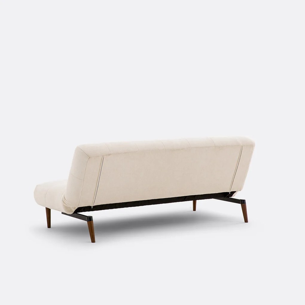 Klik-klak-slaapbank van fijne chenille, ORO