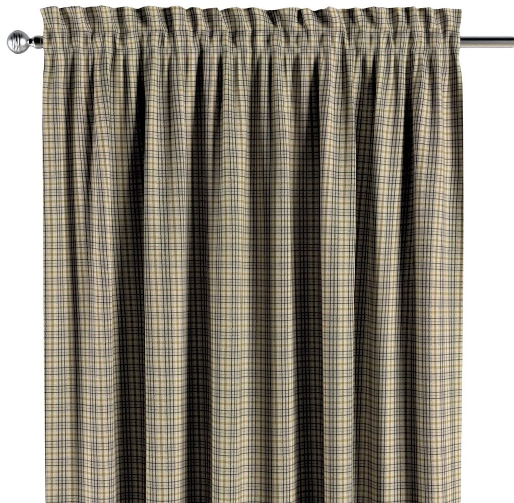 Dekoria Kant en Klaar Gordijn met tunnel, beige-bruin