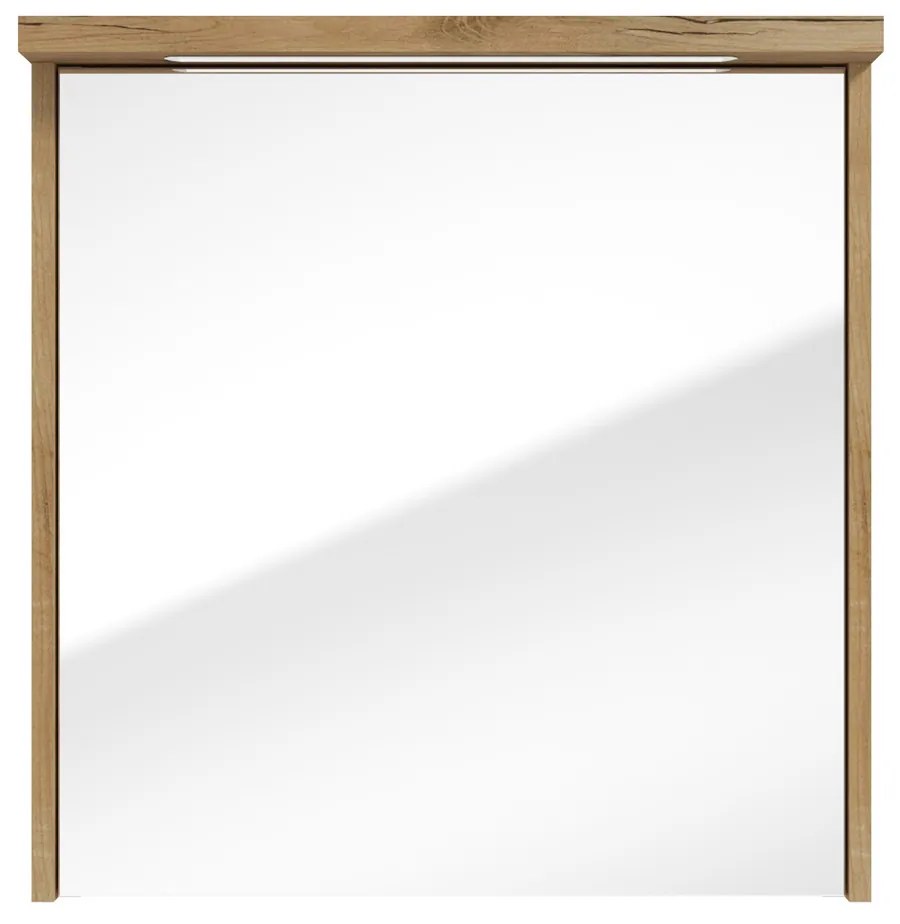 Fontana Grado spiegelkast met verlichting 60cm 1 deur warm eiken