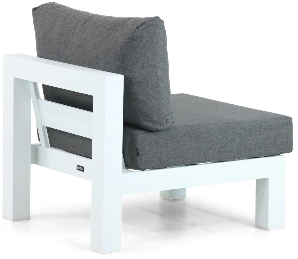 Hoek loungeset 6 personen Aluminium Wit Lifestyle Garden Furniture Luca