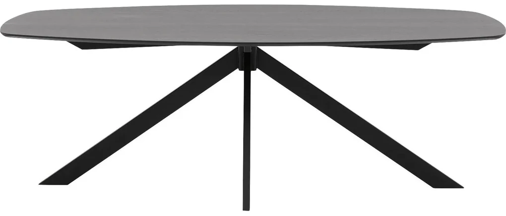 Goossens Excellent Eettafel Floyd, Semi ovaal 220 x 120 cm
