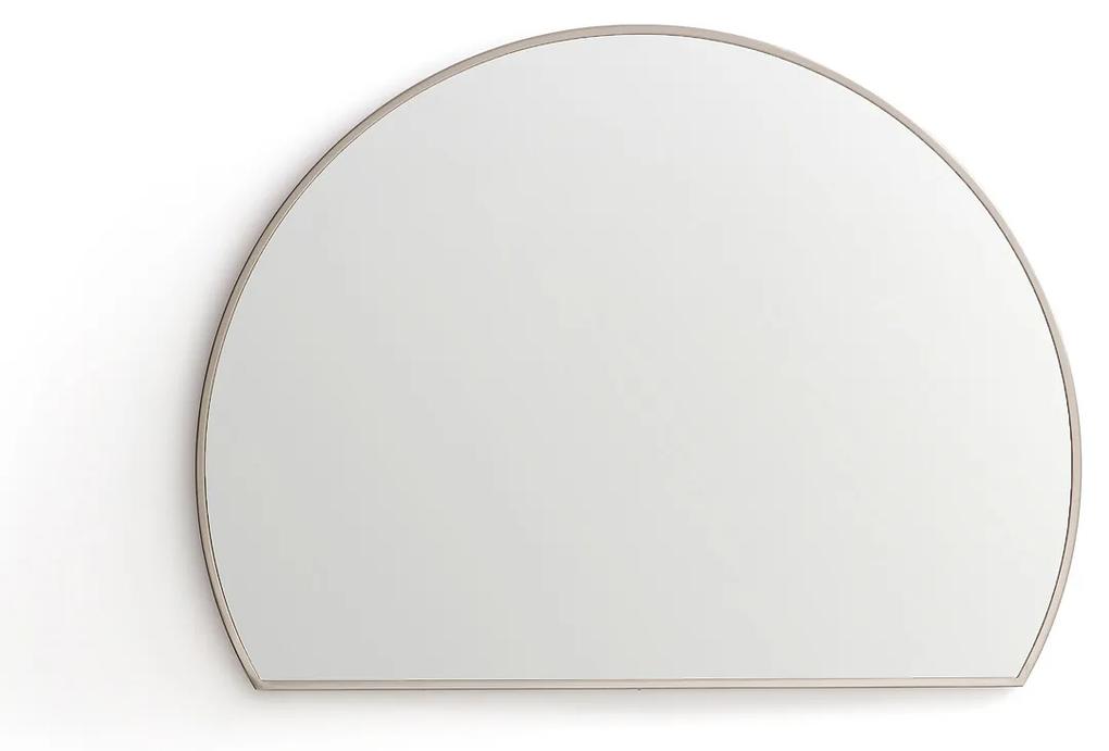 Halfronde spiegel satijn nikkel H60cm, Caligone