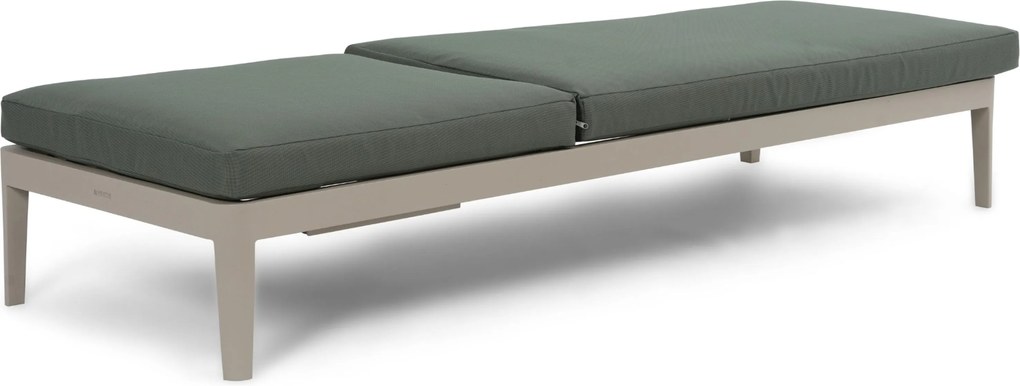Lifestyle Garden Furniture Mateo Ligbed Met Kussen Loft/moss Green Aluminium Taupe