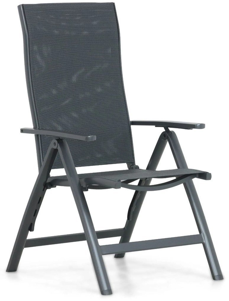 Tuinset 6 personen 220 cm Aluminium/textileen Grijs Hartman Sitges/Mateo