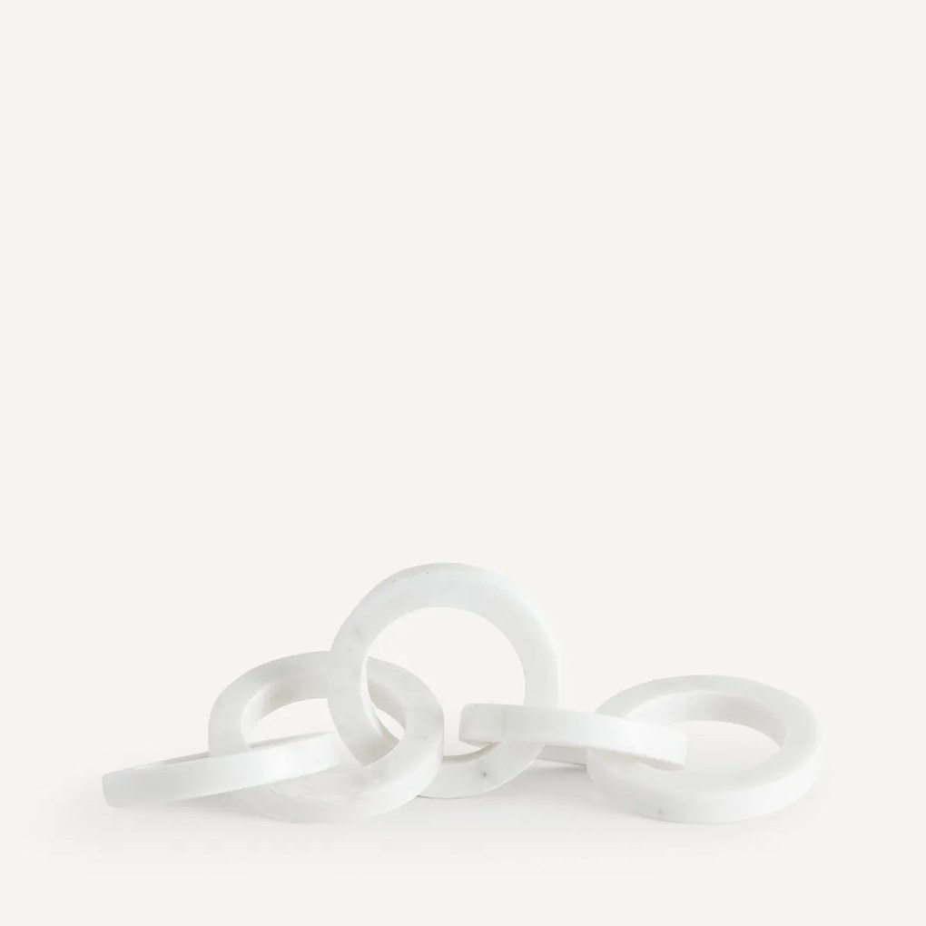 Ketting van in elkaar grijpende marmeren ringen, Scafi
