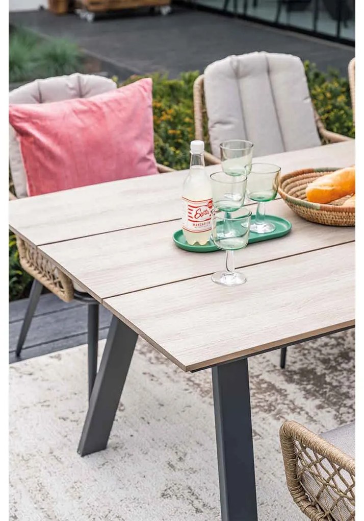 Garden Impressions Kalibo tuinset 7-delig - Penedo tuintafel 230x100 cm