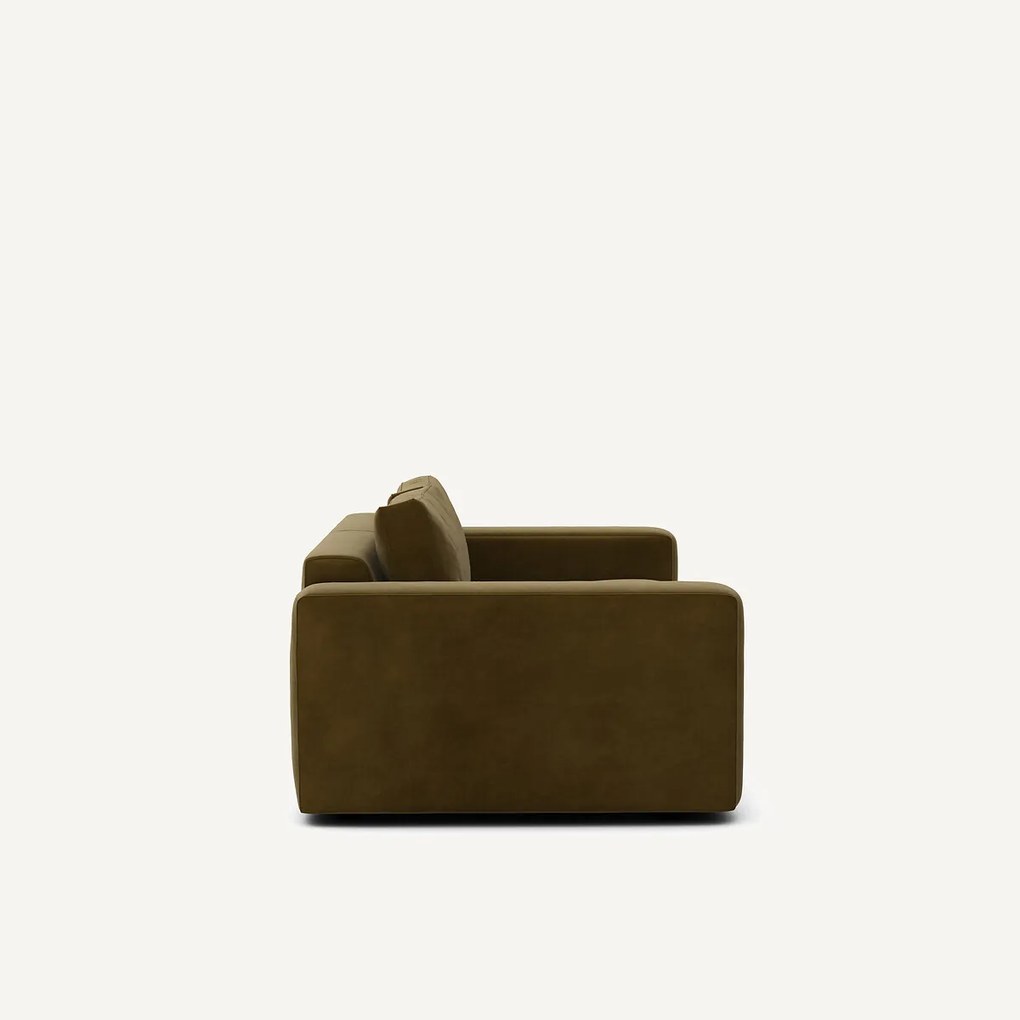 Compacte bank 3-zit in fluweel, Skander