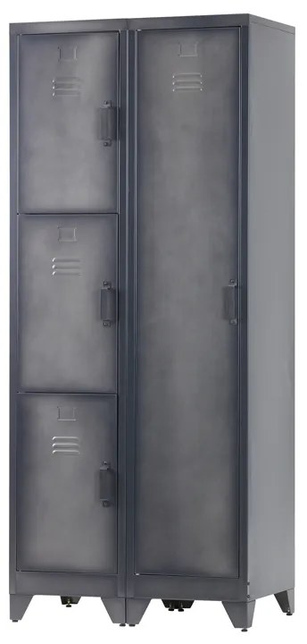 Woood Cas Smalle Lockerkast 3-deurs - 38x45.5x180cm.