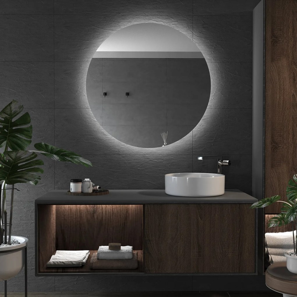 Ronde spiegel met verlichting E2