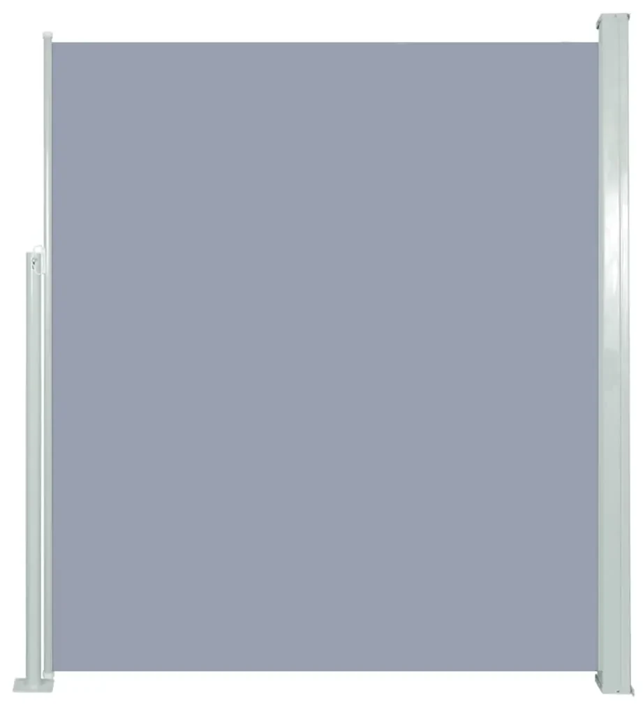 vidaXL Tuinscherm uittrekbaar 160x500 cm grijs