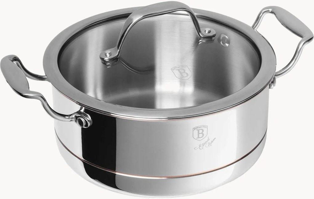 Kookpan Copper Touch Collection met deksel